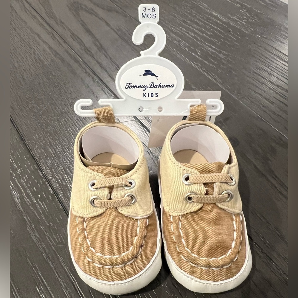Tommy Bahama Kids Beige Moccasins